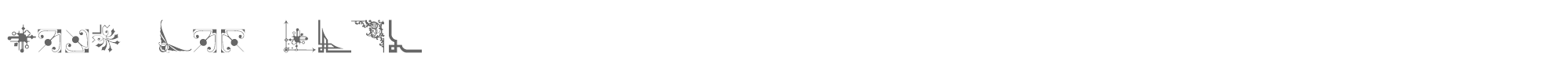 Sample characters Corn Pop Five Font